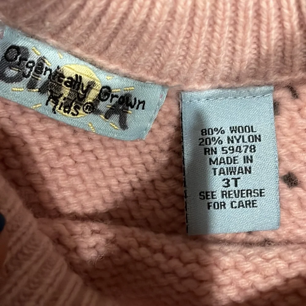 Organically Grown Kids Pink Poncho